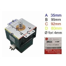Magnetron Per Forno A Microonde Lg Attacchi 35x95mm Mc