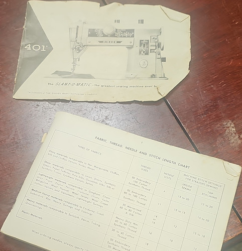Singer 401 slant matic - 401, slant-o-matic