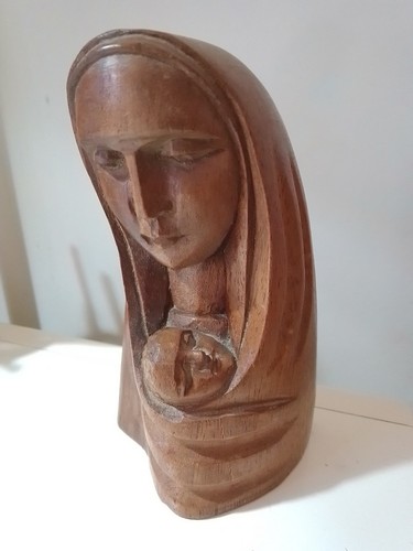 Madonna con bambino scultura - con,