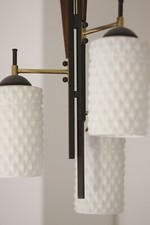 Lampada a sospensione anni '50. Lampadario Stilnovo. Vintage. Modernariato