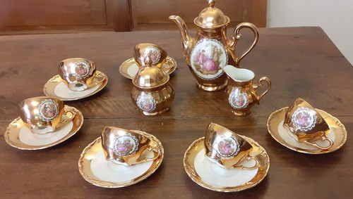 Service café porcelaine - a,