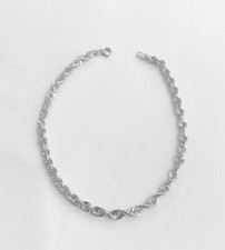 Bracciale in ORO BIANCO 20CM