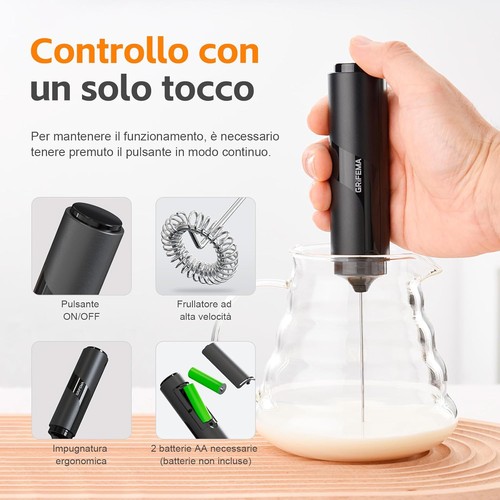 Frullino montalatte elettrico - montalatte,