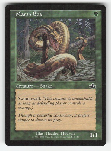 Marsh boa prophecy 118 mtg - prophecy,