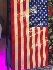 Bandiera americana in legno