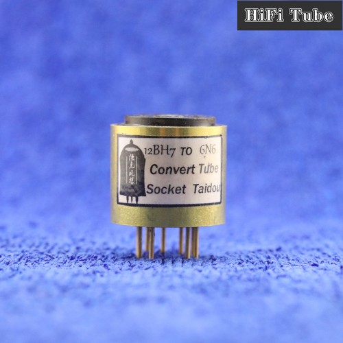 One gold plated 12bh7 6n6 - plated,