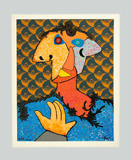 Enrico BAJ - "Do Baj yourself", 1971 -Serigrafia su tela e collage, 78,5 x 64 cm