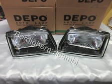 FIAT 500 CINQUECENTO SPORTING COPPIA FARI FANALI ANTERIORI OPTIQUE HEADLIGHT NEW