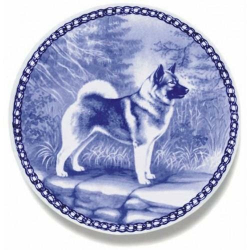 Norwegian elkhound piatto - norwegian,