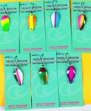  CUCCHIAINI ONDULANTI TROUT AREA SPOON 2 gr SPINNING TROTA