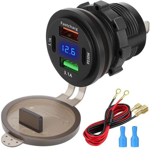 Presa usb 12v caricabatterie - usb,