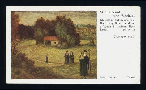 Santino holy card gertrude - santino-holy, card"s.gertrude