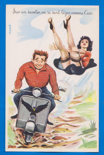 Fumetto vespa scooter - vespa, moto