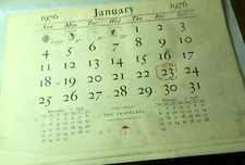 Calendario vintage 1976 I