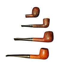 Lotto 4 Pipe in Radica Vintage / Pipe da Collezione - Diverse Forme