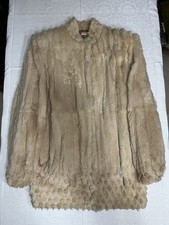 Vintage 80s Real Rabbit Fur