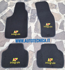 TAPPETI RICAMO HF INTEGRALE LANCIA DELTA EVOLUZIONE EVO 2 TAPPETINI BORDO NERO