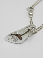 scarpa con brillanti Alfieri St John pendente collana 2 fili oro bianco vintage