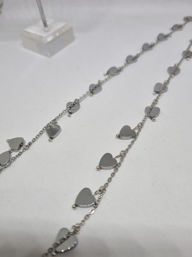 Collana lunga orecchini - e,