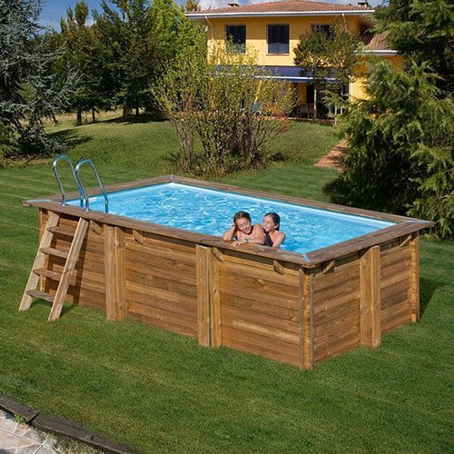 Piscina giardino legno - in,