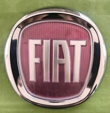 FREGIO STEMMA LOGO EMBLEMA SCRITTA POSTERIORE FIAT 500 312 PUNTO EVO ROSSO 95 mm
