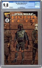 Star Wars Boba Fett Wizard 1/2 #1 Bradstreet COA CGC 9.8 1997 4022948018