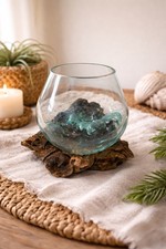 Vaso fioriera ciotola legno