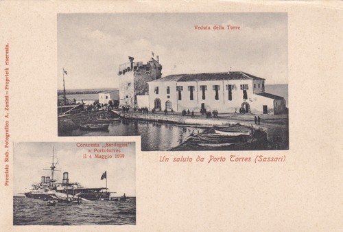 Cartolina sassari un - sassari, ,un