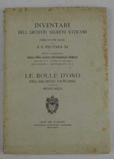 SELLA PIETRO (A CUR Inventari dell'archivio segreto Vaticano, pubblicato pe 193
