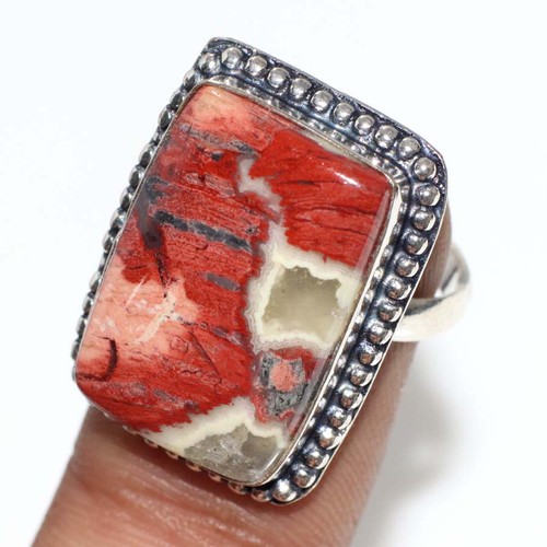 Anello pietra rosso - pietra, giada