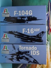 LOTTO ITALERI CON 3 AEREI NUOVI  IN SCALA 1:100 F-104/F-16/TORNADO + OMAGGIO