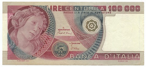 100000 lire banca - 100000,