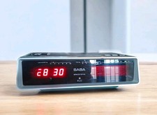 Radio Sveglia SABA electronic clock M Vintage Anni 70 GERMANIA