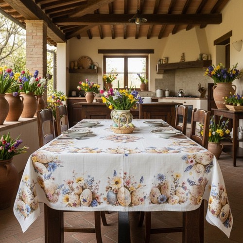 Easter tablecloth pure - easter, in