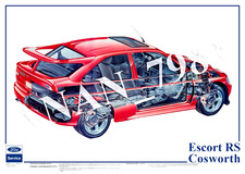 FORD ESCORT COSWORTH POSTER