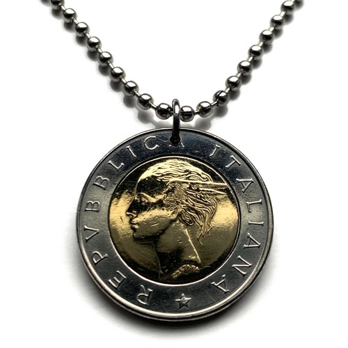 Ciondolo moneta 500 lire - moneta,