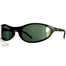 occhiali da sole RAY BAN B&L SUNGLASSES RAJ1194AA oval grey vintage wrap 90s