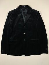 Burberry Established Silk Velvet Blend Blazer Jacket