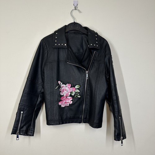 Giacca moto bambina ecopelle - moto,
