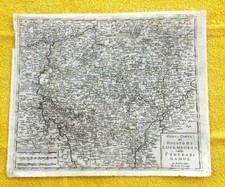 CARTA DUCATO DI LUXEMBURGO  1740  VENEZIA ISAAK TIRION CM 28,5 X 34