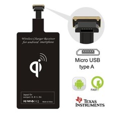 Qi Adattatore Caricabatterie Wireless Ricevitore di Ricarica per Porta Micro USB Cellulare LG