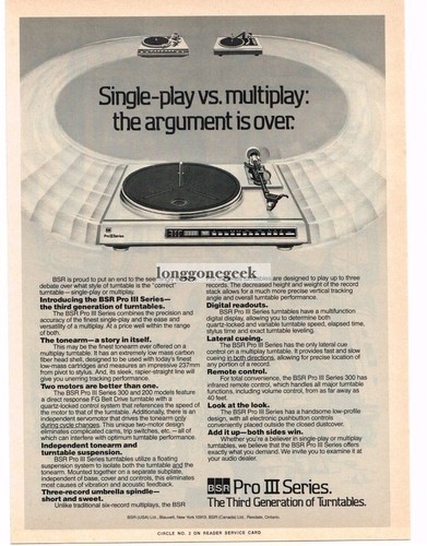Bsr pro iii - bsr, 1980