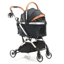 Fudajo 2in1 Passeggino per cani pieghevole nero con ripiano Gatto Trasportino