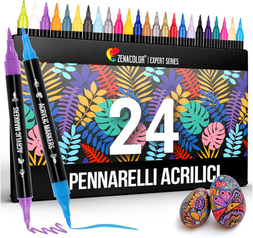 Pennarelli acrilici doppia - acrilici, a