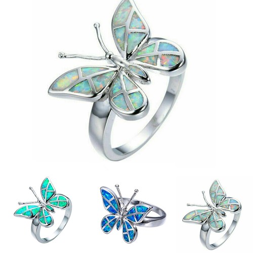 Anello farfalla oceano donna