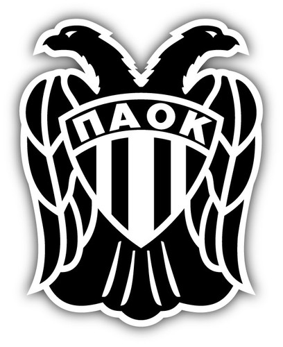 Adesivo paok grecia calcio - adesivo, fc