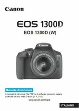 Per Canon Eos 1300D Manuale Istruzioni Italiano Stampato 15x20cm