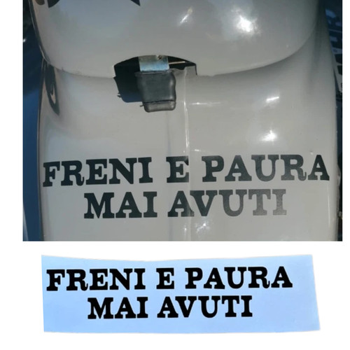 Adesivo freni paura - freni,