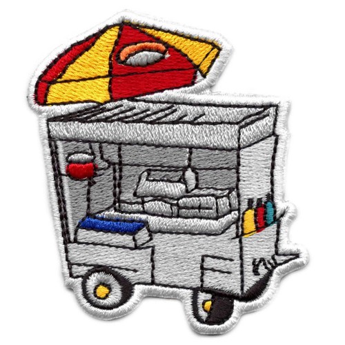 Patch carrello hot - dog, cibo