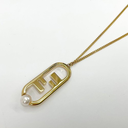 Collana perle fendi lock - di,